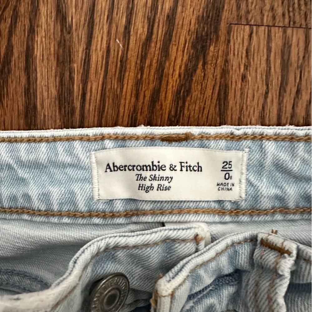 Abercrombie & Fitch Light Wash Denim Shorts